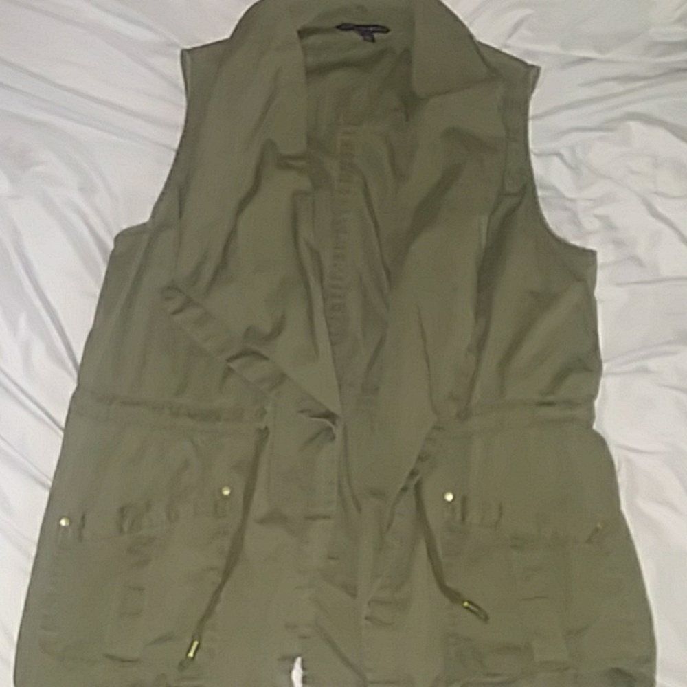 Olive green vest